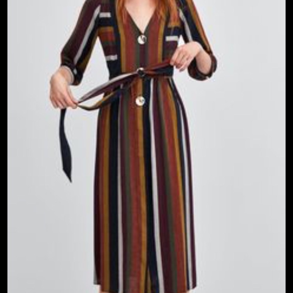 Multicolor Zara Midi Dress